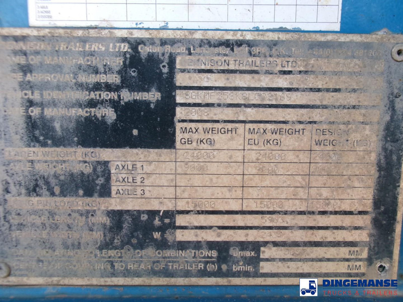 Semiremorcă transport containere/ Swap body Dennison Stack - 3 x splitter container chassis 20-30-40-45 ft: Foto 20