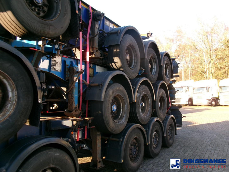 Semiremorcă transport containere/ Swap body Dennison Stack - 3 x splitter container chassis 20-30-40-45 ft: Foto 7