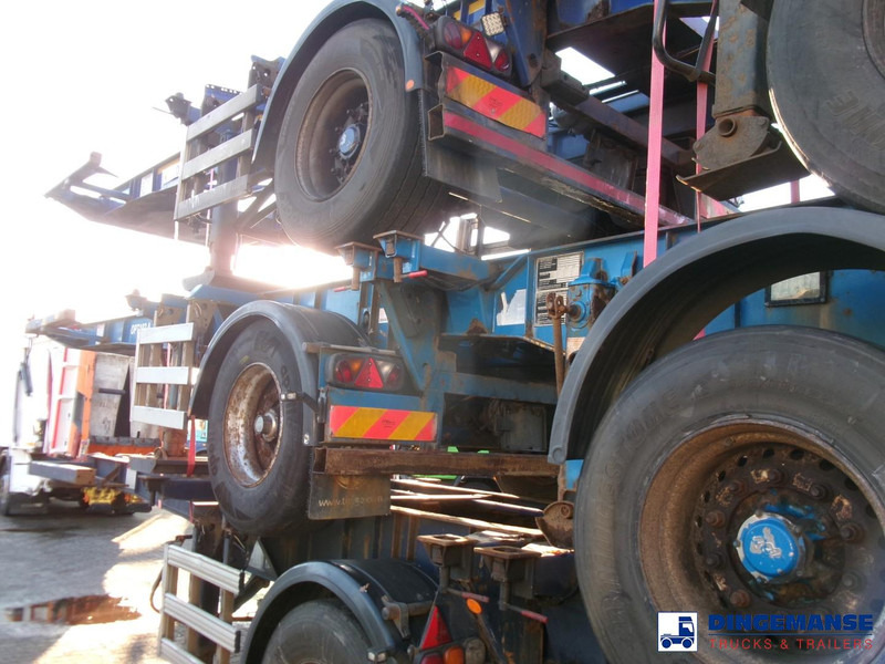 Semiremorcă transport containere/ Swap body Dennison Stack - 3 x splitter container chassis 20-30-40-45 ft: Foto 17