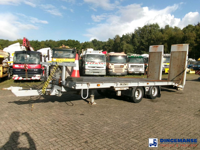 KING 2-axle platform drawbar trailer 14t + ramps - Remorcă platformă: Foto 1 KING 2-axle platform drawbar trailer 14t + ramps - Remorcă platformă: Foto 1