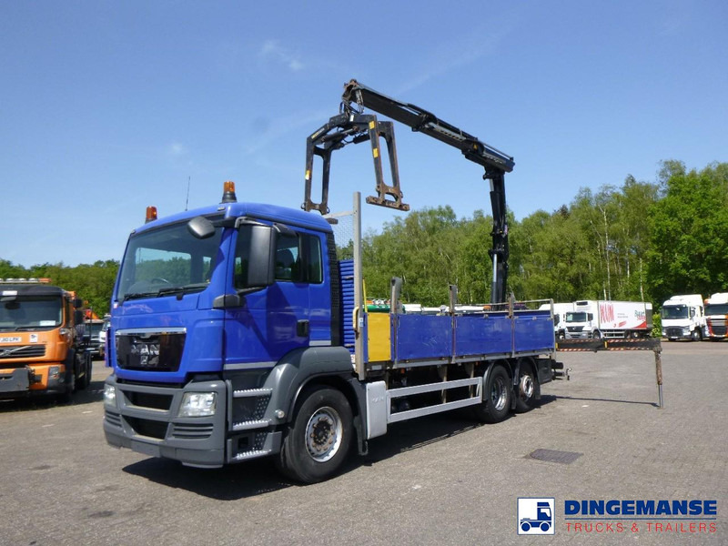 MAN TGS 26.360 6X2 RHD + HMF 1420-K2 + grapple - Camion cu macara: Foto 1 MAN TGS 26.360 6X2 RHD + HMF 1420-K2 + grapple - Camion cu macara: Foto 1