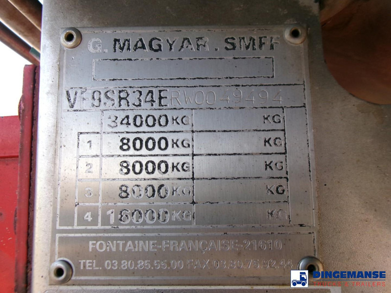 Semiremorcă cisternă Magyar Bitumen tank inox 31 m3 / 1 comp + ADR: Foto 18 Semiremorcă cisternă Magyar Bitumen tank inox 31 m3 / 1 comp + ADR: Foto 18