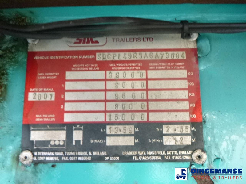 SDC Stack - 3 x platform trailer 13.6 m / 39 t în leasing SDC Stack - 3 x platform trailer 13.6 m / 39 t: Foto 9