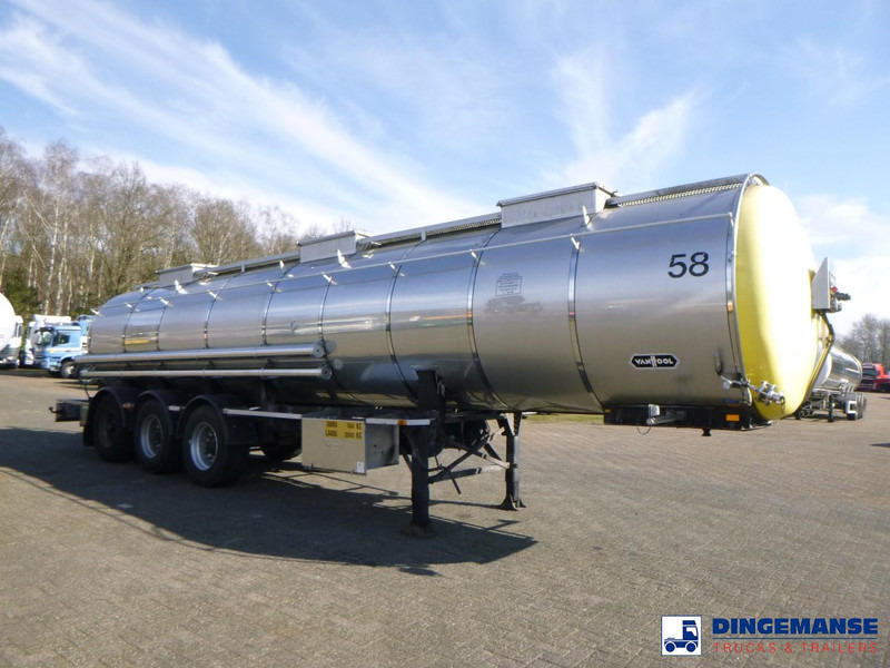 Van Hool Chemical tank inox 24 m3 / 1 comp - Semiremorcă cisternă: Foto 2 Van Hool Chemical tank inox 24 m3 / 1 comp - Semiremorcă cisternă: Foto 2