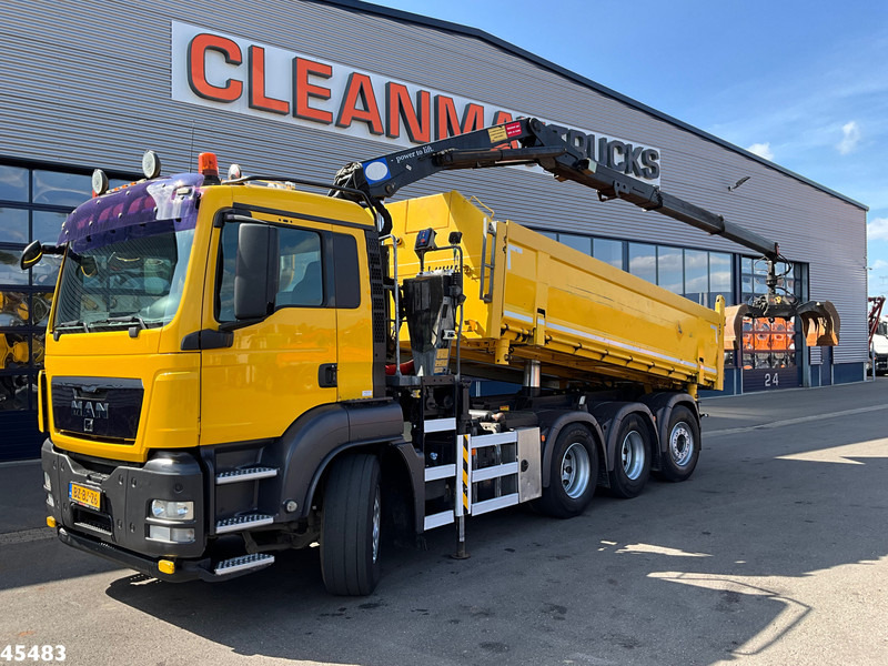 MAN TGS 35.400 8x4 Manual HMF 16 Tm Z-kraan - Camion basculantă, Camion cu macara: Foto 3 MAN TGS 35.400 8x4 Manual HMF 16 Tm Z-kraan - Camion basculantă, Camion cu macara: Foto 3