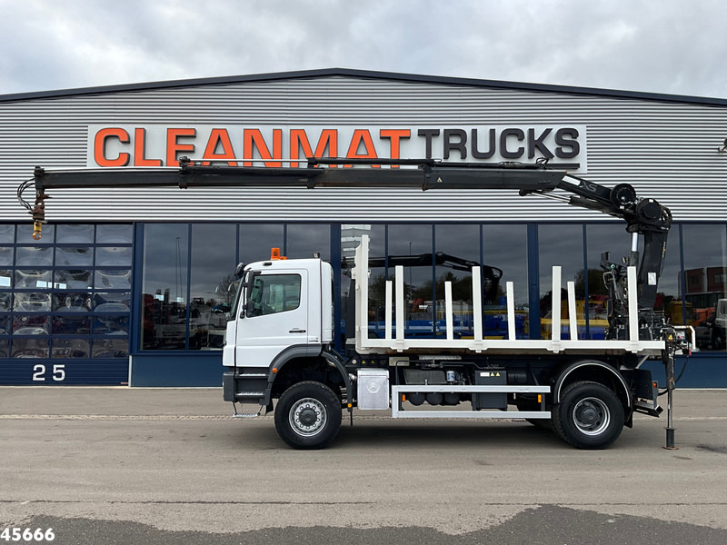 Mercedes-Benz AXOR 1929 4x4 VDL 14 Ton haakarmsysteem + Laadplateau met Hiab 14 Tonmeter laadkraan - Camion cu macara: Foto 1 Mercedes-Benz AXOR 1929 4x4 VDL 14 Ton haakarmsysteem + Laadplateau met Hiab 14 Tonmeter laadkraan - Camion cu macara: Foto 1