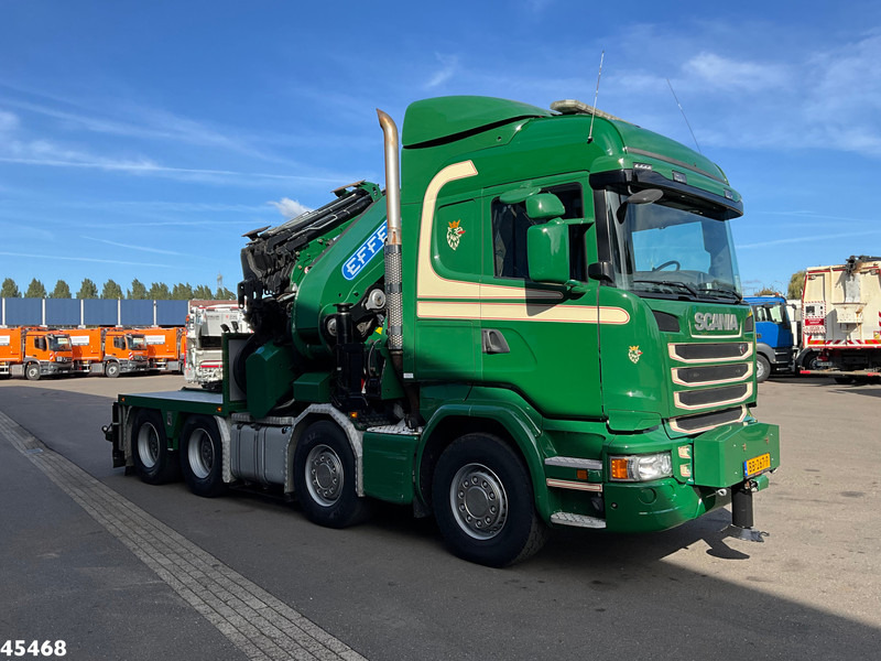 Scania R 490 8x4 Euro 6 Effer 140 Tonmeter laadkraan + Fly-Jib Just 283.508 km - Camion cu macara: Foto 5 Scania R 490 8x4 Euro 6 Effer 140 Tonmeter laadkraan + Fly-Jib Just 283.508 km - Camion cu macara: Foto 5