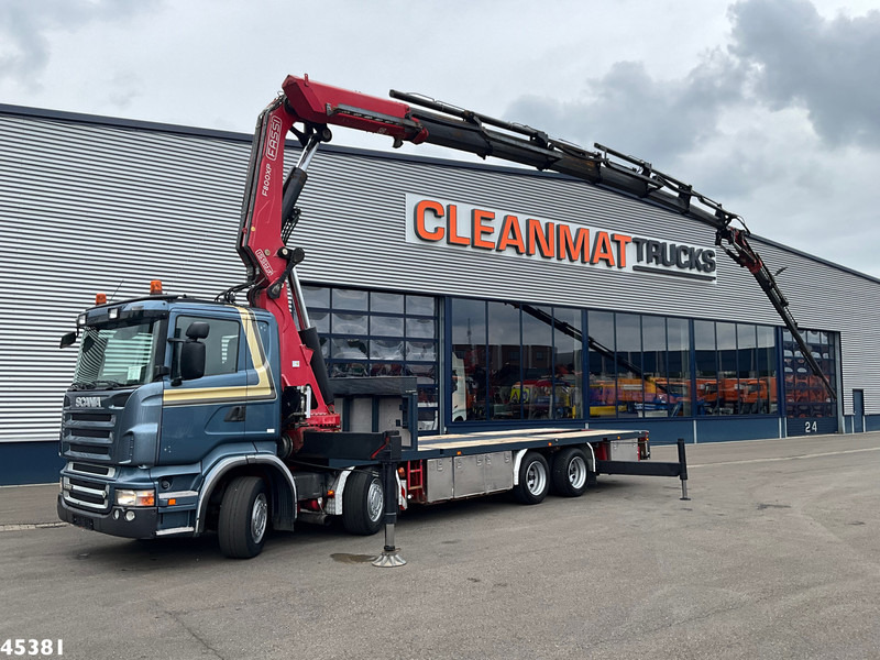 Scania R 560 V8 Fassi 80 Tonmeter laadkraan + Fly-Jib - Camion cu macara: Foto 1 Scania R 560 V8 Fassi 80 Tonmeter laadkraan + Fly-Jib - Camion cu macara: Foto 1