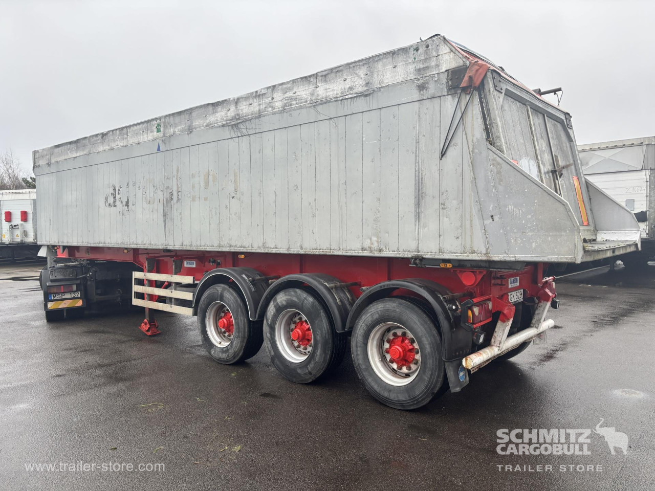 Semiremorcă basculantă Tipper Alu-square sided body 40m³: Foto 6