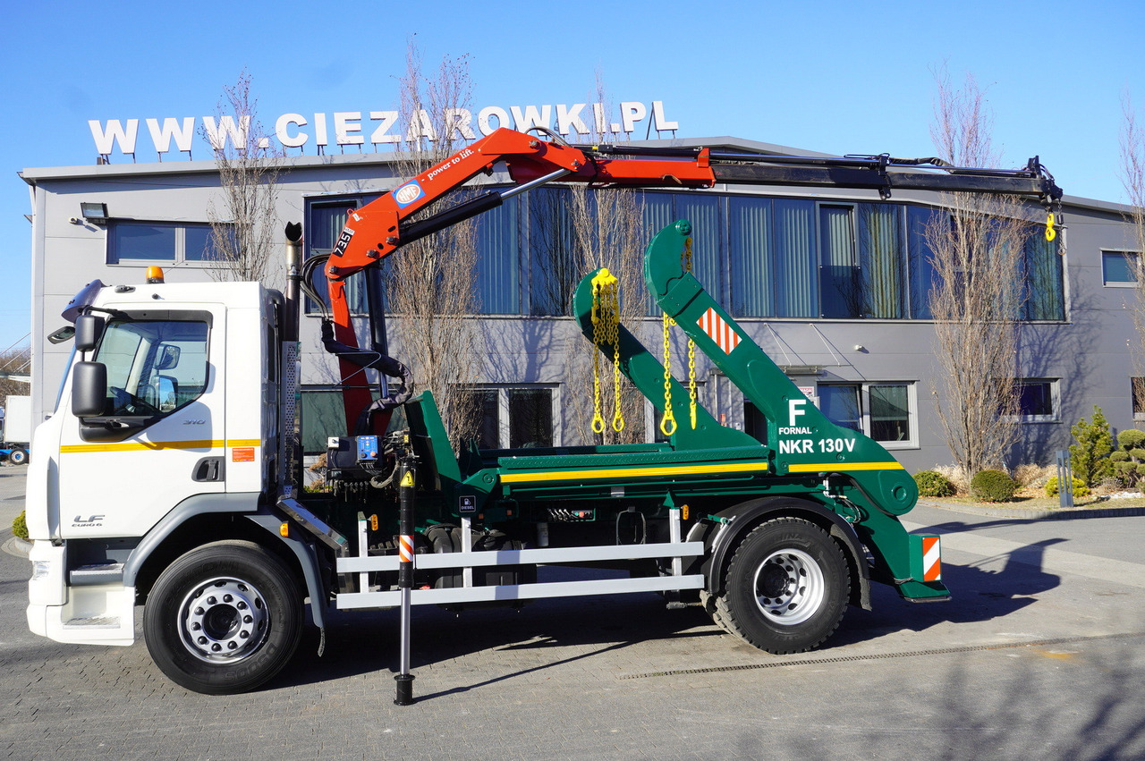 DAF LF 18.310 E6 / Skip loader Fornal NKR 130V / HDS HMF 735 K2 / Manual gearbox - Camion container de gunoi, Camion cu macara: Foto 4 DAF LF 18.310 E6 / Skip loader Fornal NKR 130V / HDS HMF 735 K2 / Manual gearbox - Camion container de gunoi, Camion cu macara: Foto 4