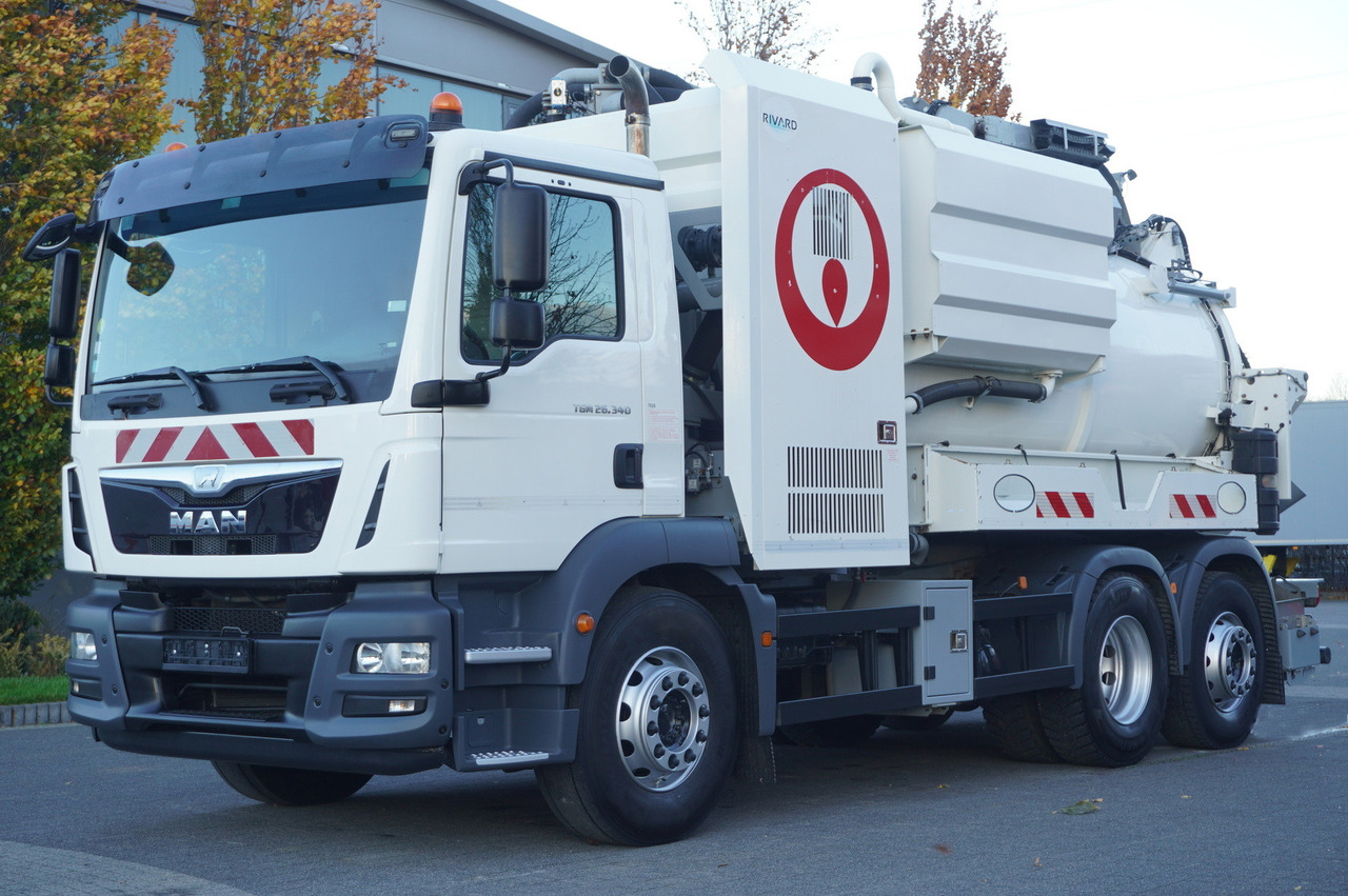 MAN TGM 26.340 E6 / RIVARD sewage cleaner 11.8 m3 / 170 tho. km / steered axle - Maşină pentru vidanjări: Foto 2 MAN TGM 26.340 E6 / RIVARD sewage cleaner 11.8 m3 / 170 tho. km / steered axle - Maşină pentru vidanjări: Foto 2