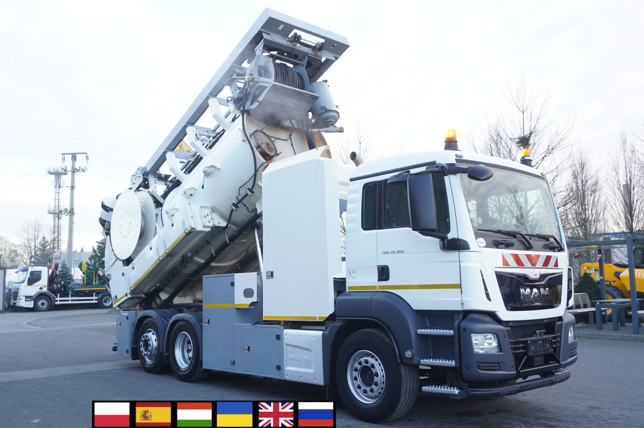 MAN TGS 26.360 E6 / RIVARD sewage cleaner 18 m3 / 130 tho. km / steering axle - Maşină pentru vidanjări: Foto 1 MAN TGS 26.360 E6 / RIVARD sewage cleaner 18 m3 / 130 tho. km / steering axle - Maşină pentru vidanjări: Foto 1