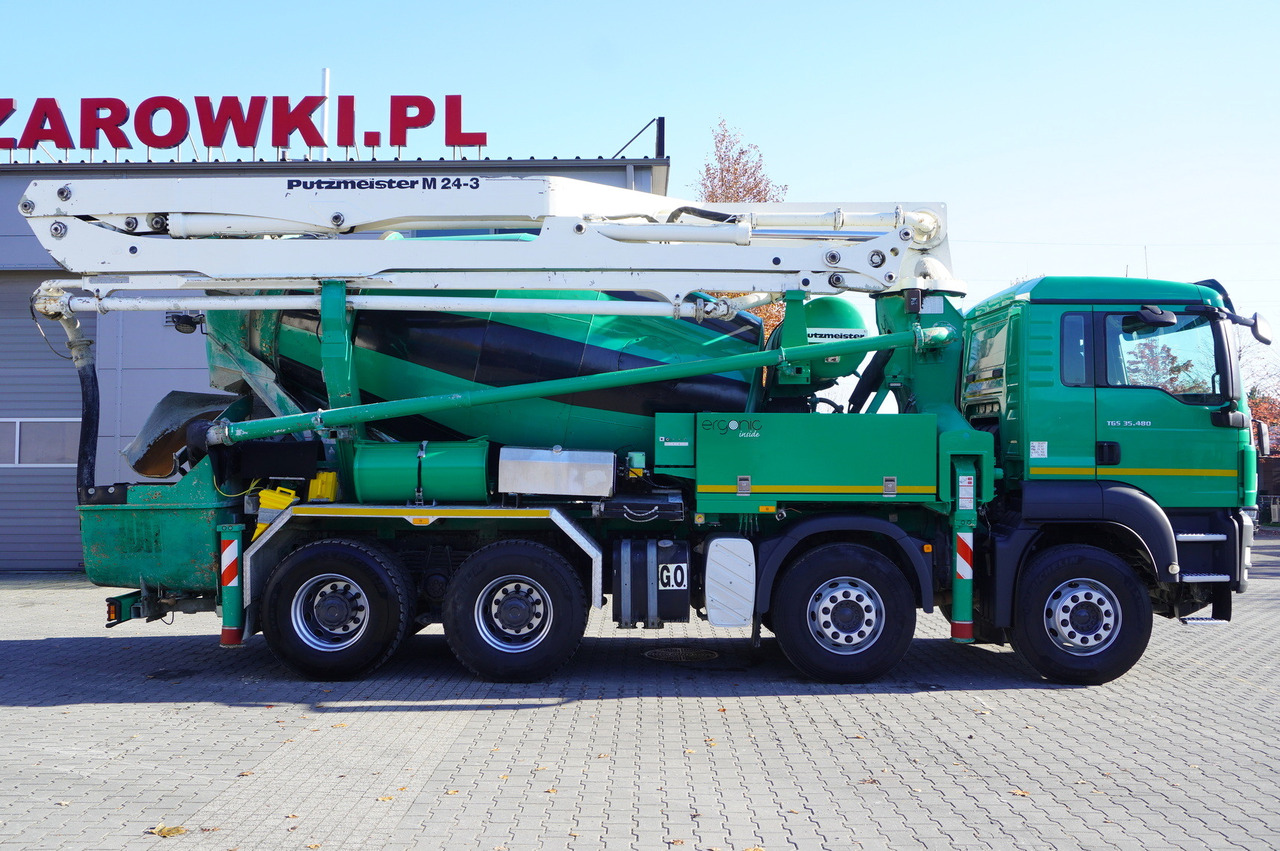 MAN TGS 35.480 8x4 Concrete Mixer Pump truck / Putzmeister M24-3 / 1600 MTH! - Autobetonieră: Foto 5 MAN TGS 35.480 8x4 Concrete Mixer Pump truck / Putzmeister M24-3 / 1600 MTH! - Autobetonieră: Foto 5