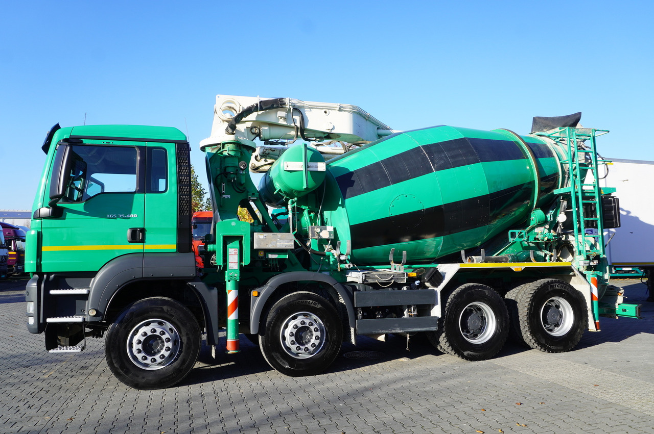 MAN TGS 35.480 8x4 Concrete Mixer Pump truck / Putzmeister M24-3 / 1600 MTH! - Autobetonieră: Foto 3 MAN TGS 35.480 8x4 Concrete Mixer Pump truck / Putzmeister M24-3 / 1600 MTH! - Autobetonieră: Foto 3