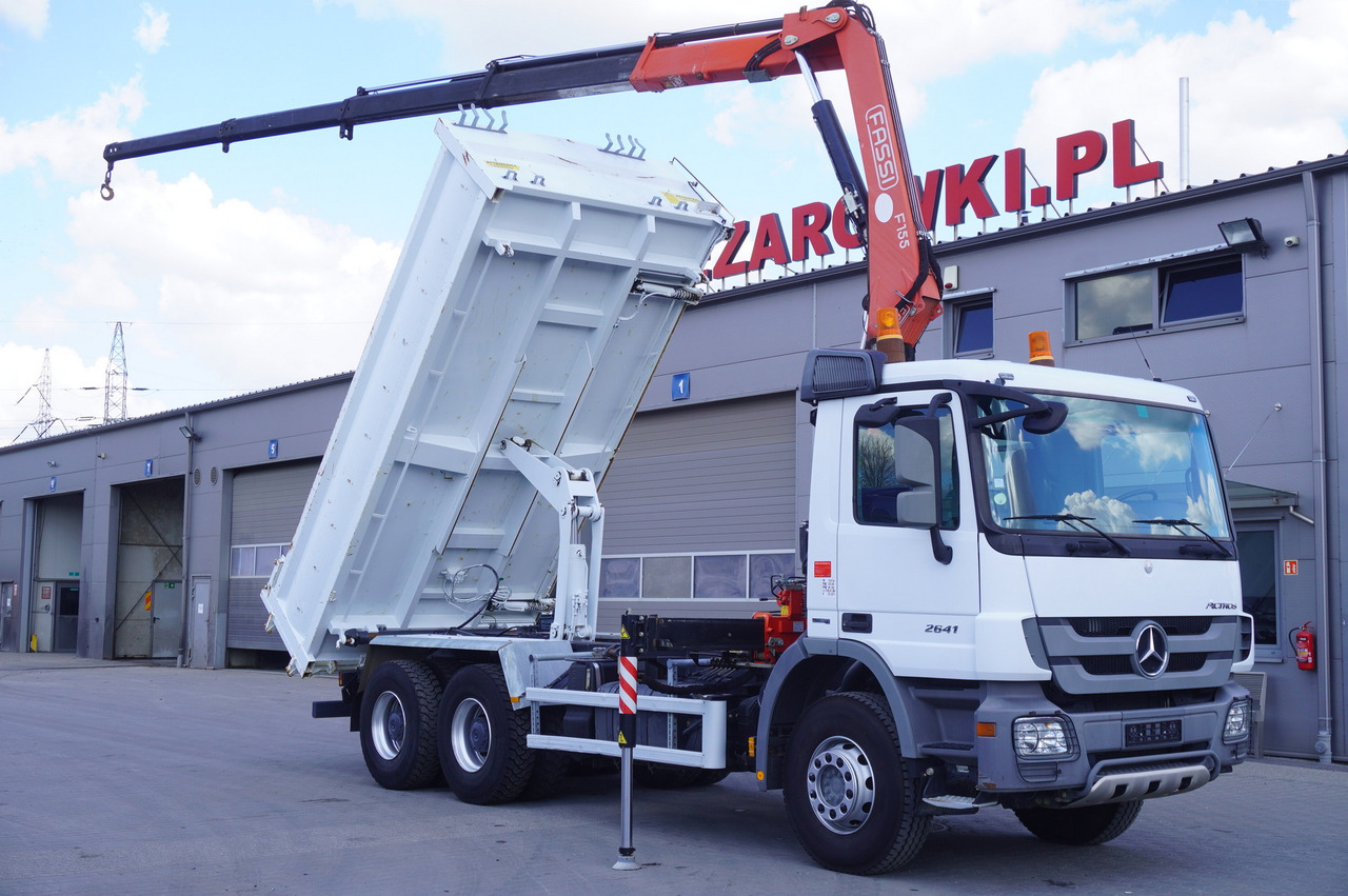 MERCEDES-BENZ Actros 2641 6×4 E5 / Crane / Dumper / 110000 km - Camion cu macara, Camion cu macara: Foto 1 MERCEDES-BENZ Actros 2641 6×4 E5 / Crane / Dumper / 110000 km - Camion cu macara, Camion cu macara: Foto 1