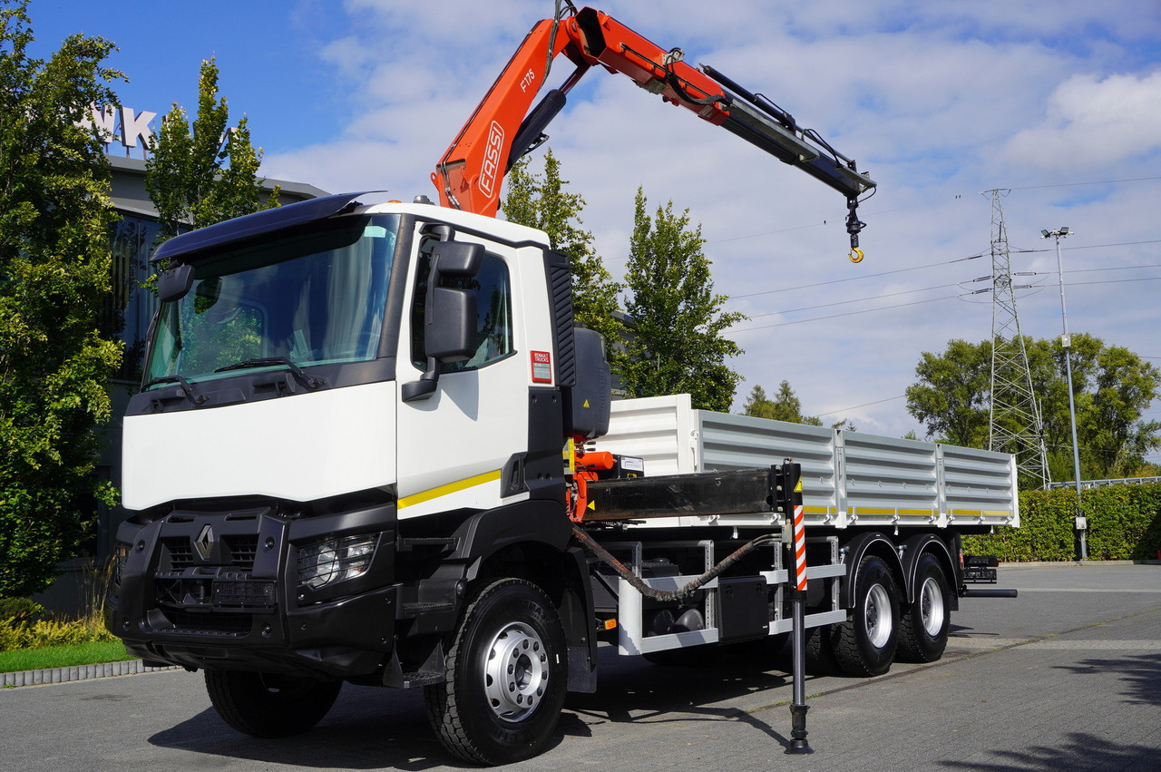 RENAULT K380 6×4 / FASSI F175 crane 7.85 t / 120 thousand km! / 2-sided tipper - Camion basculantă, Camion cu macara: Foto 4 RENAULT K380 6×4 / FASSI F175 crane 7.85 t / 120 thousand km! / 2-sided tipper - Camion basculantă, Camion cu macara: Foto 4