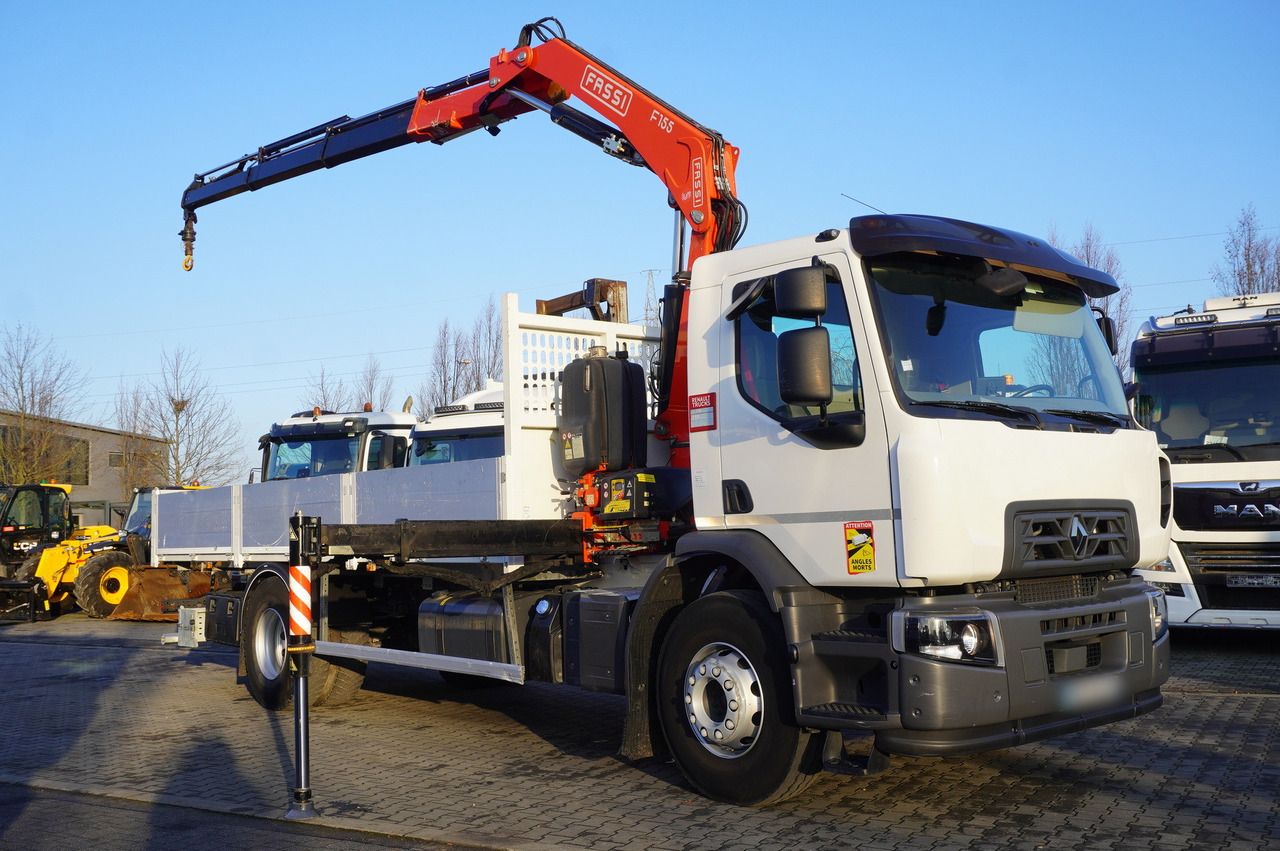 RENAULT RENAULT C320 P 4x2 / FASSI crane 6 T / 140 MTH!!! / range 10 m / Flatbed 15 EPAL / 52 tho. km!!! - Camion platformă, Camion cu macara: Foto 1 RENAULT RENAULT C320 P 4x2 / FASSI crane 6 T / 140 MTH!!! / range 10 m / Flatbed 15 EPAL / 52 tho. km!!! - Camion platformă, Camion cu macara: Foto 1