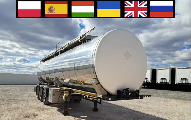 WIELTON NS3D 36 t food cistern / 3 chambers - Semiremorcă cisternă: Foto 1 WIELTON NS3D 36 t food cistern / 3 chambers - Semiremorcă cisternă: Foto 1