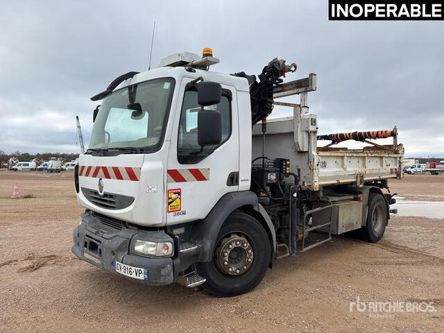 2007 Renault Midlum 280DXi 2007 Hiab 088 HIDUO 2700 kg on ... Dump Truck with Crane - Camion basculantă: Foto 1 2007 Renault Midlum 280DXi 2007 Hiab 088 HIDUO 2700 kg on ... Dump Truck with Crane - Camion basculantă: Foto 1