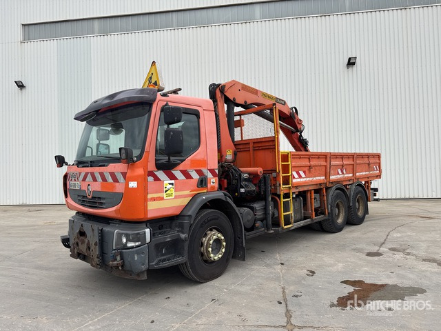 2009 Renault Premium 2008 Palfinger PK15500 5750 kg ... Flatbed Truck with Crane - Camion platformă, Camion cu macara: Foto 1 2009 Renault Premium 2008 Palfinger PK15500 5750 kg ... Flatbed Truck with Crane - Camion platformă, Camion cu macara: Foto 1