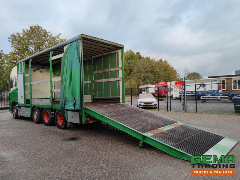 DAF FAK XF95.430 8x2 SuperSpaceCab Euro3 - CurtainSider 7.31m + Ramp 16T - MachineTransporter - 6 Persons (V558) - Camion transport auto: Foto 2 DAF FAK XF95.430 8x2 SuperSpaceCab Euro3 - CurtainSider 7.31m + Ramp 16T - MachineTransporter - 6 Persons (V558) - Camion transport auto: Foto 2