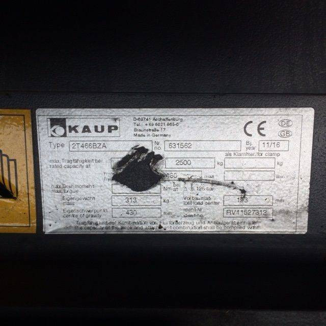 Kaup Fork positioner with sideshift - Ataşament: Foto 3 Kaup Fork positioner with sideshift - Ataşament: Foto 3
