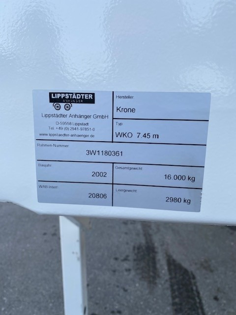 Krone BDF-System 7.450 mm, mit Rolltor, LACK NEU - Caroserie furgon: Foto 3 Krone BDF-System 7.450 mm, mit Rolltor, LACK NEU - Caroserie furgon: Foto 3