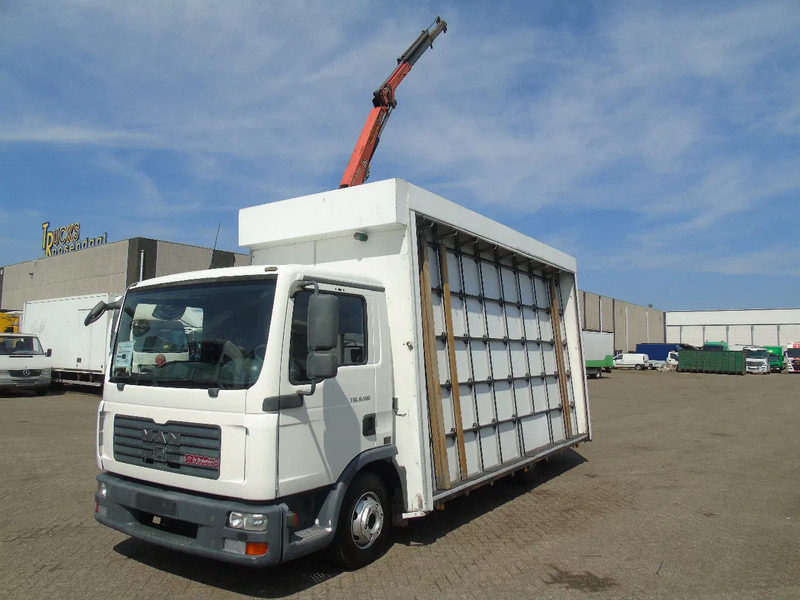 MAN TGL 8.180 + PALFINGER + GLASS TRUCK + MANUAL - Camion cu macara: Foto 2 MAN TGL 8.180 + PALFINGER + GLASS TRUCK + MANUAL - Camion cu macara: Foto 2