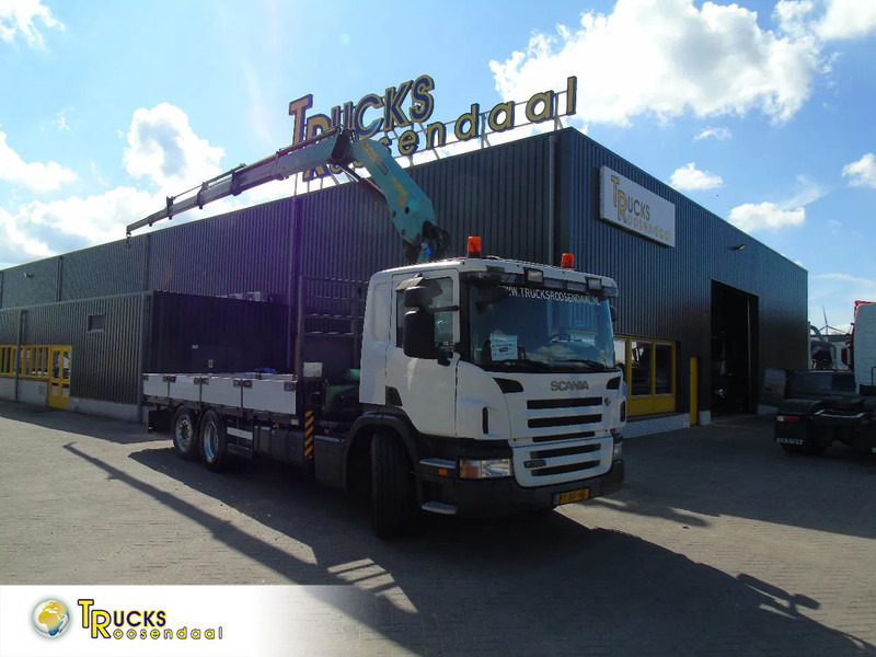Camion cu macara Scania P 380 + PALFINGER PK18.500 5x EXTENTION + 6X2 + STEERING AXLE + REMOTE: Foto 1