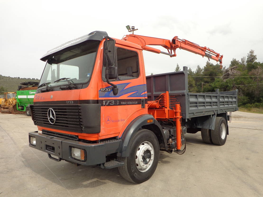 Mercedes-Benz SK 1722 Mercedes Benz SK1722 4X2 Kipper AND Crane - Camion basculantă: Foto 1 Mercedes-Benz SK 1722 Mercedes Benz SK1722 4X2 Kipper AND Crane - Camion basculantă: Foto 1
