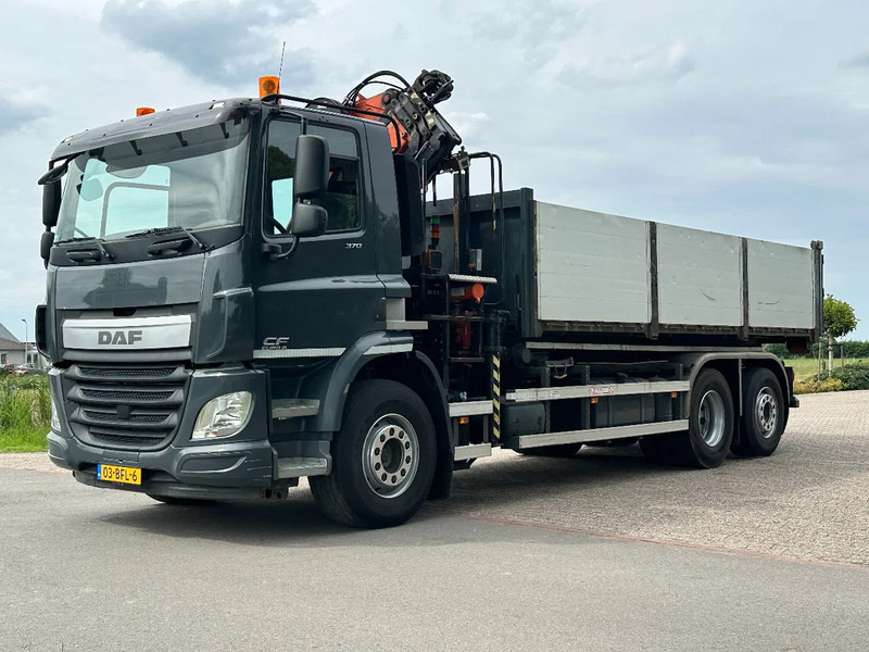 Camion cu sistem de cablu, Camion cu macara DAF CF 370 EURO6!!6x2!KRAAN/KRAN/KABEL/ABROLLKIPPER!!2014!!: Foto 13