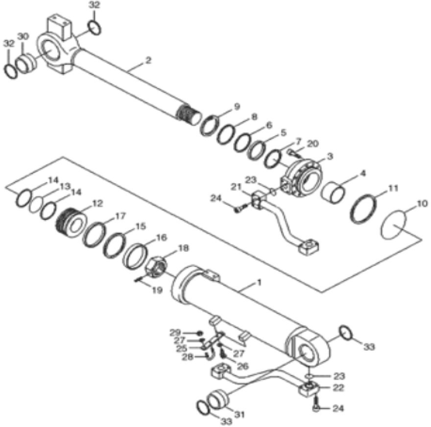 Case 31LH-20250CY - 31LH20250CY - Cilindru hidraulic pentru Utilaje agricole: Foto 1 Case 31LH-20250CY - 31LH20250CY - Cilindru hidraulic pentru Utilaje agricole: Foto 1