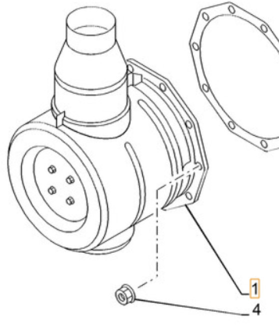 Case 51588952 - Convertor catalitic pentru Utilaje constructii: Foto 1 Case 51588952 - Convertor catalitic pentru Utilaje constructii: Foto 1