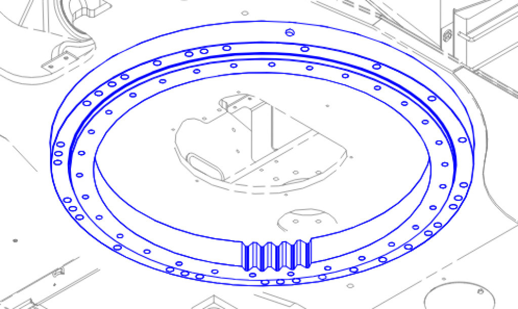 Caterpillar 1908207 - 3773724 - Rulment rotire pentru Utilaje constructii: Foto 1 Caterpillar 1908207 - 3773724 - Rulment rotire pentru Utilaje constructii: Foto 1