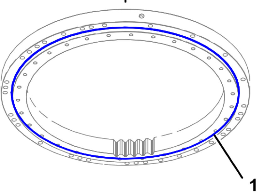 Caterpillar 1908207 - Rulment rotire pentru Utilaje constructii: Foto 2 Caterpillar 1908207 - Rulment rotire pentru Utilaje constructii: Foto 2