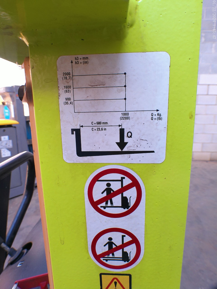 Transpalet la mare înălţime PRAMAC TX-10/09: Foto 6