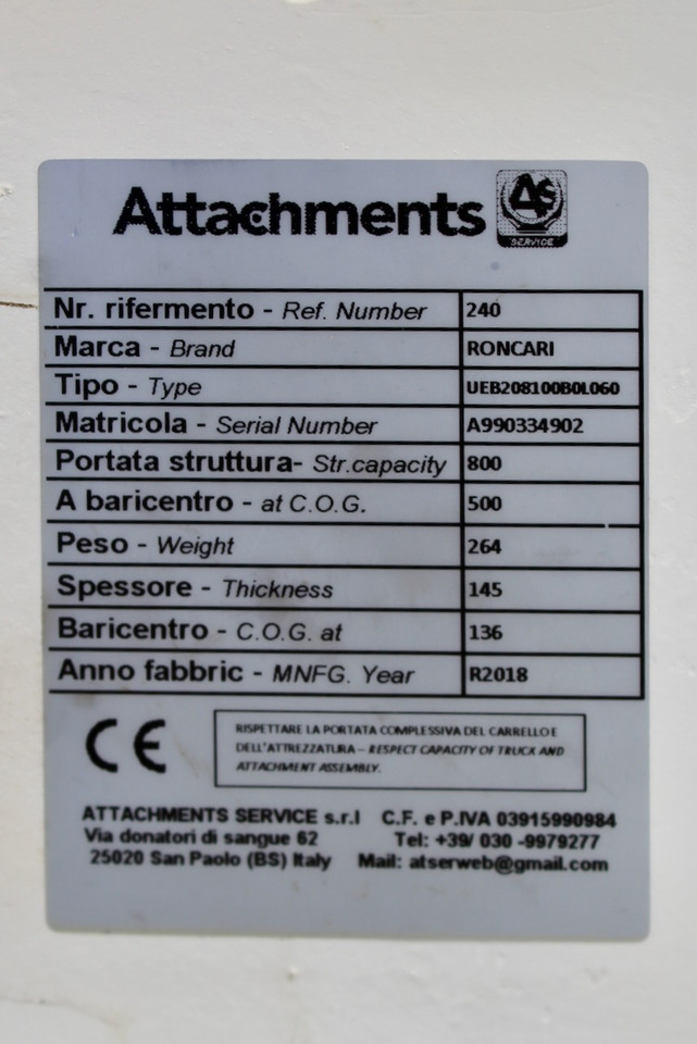 RONCARI UEB208100B0L060 - Clemă: Foto 5 RONCARI UEB208100B0L060 - Clemă: Foto 5