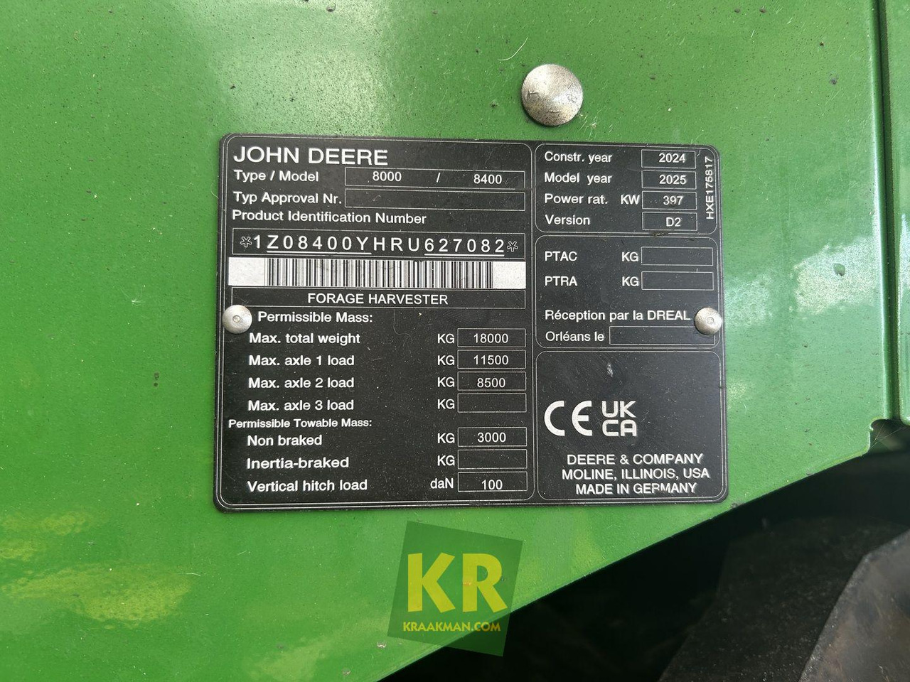 John Deere 8400 - Combină de Recoltat Furaj: Foto 3 John Deere 8400 - Combină de Recoltat Furaj: Foto 3