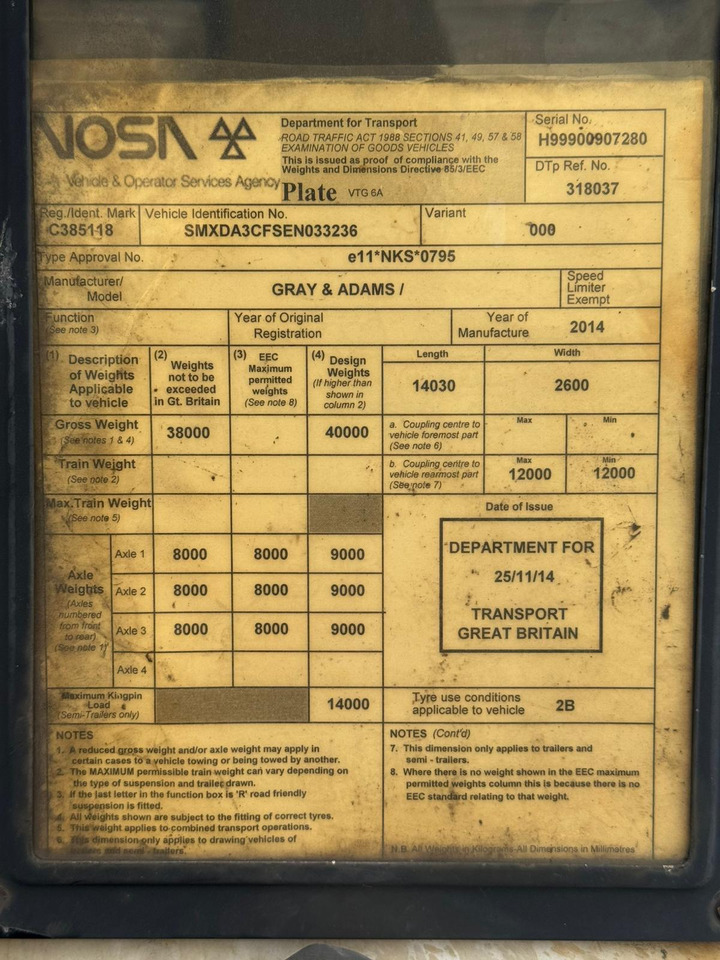 Gray and Adams 2014 SLXe 300 – CML22SC - Semiremorcă frigider: Foto 4 Gray and Adams 2014 SLXe 300 – CML22SC - Semiremorcă frigider: Foto 4