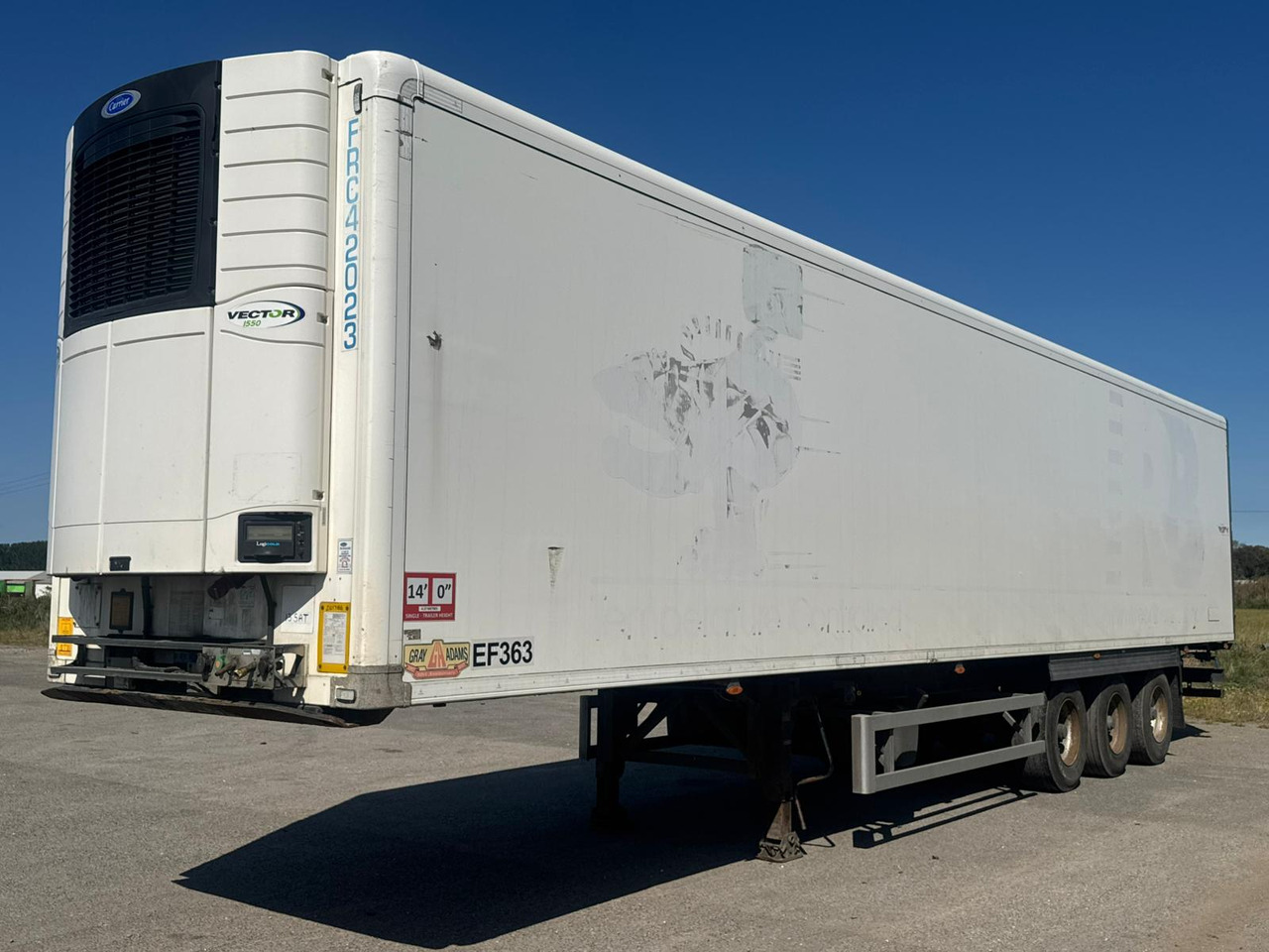 Gray and Adams 2017 Vector 1550 – 201786 - Semiremorcă frigider: Foto 1 Gray and Adams 2017 Vector 1550 – 201786 - Semiremorcă frigider: Foto 1