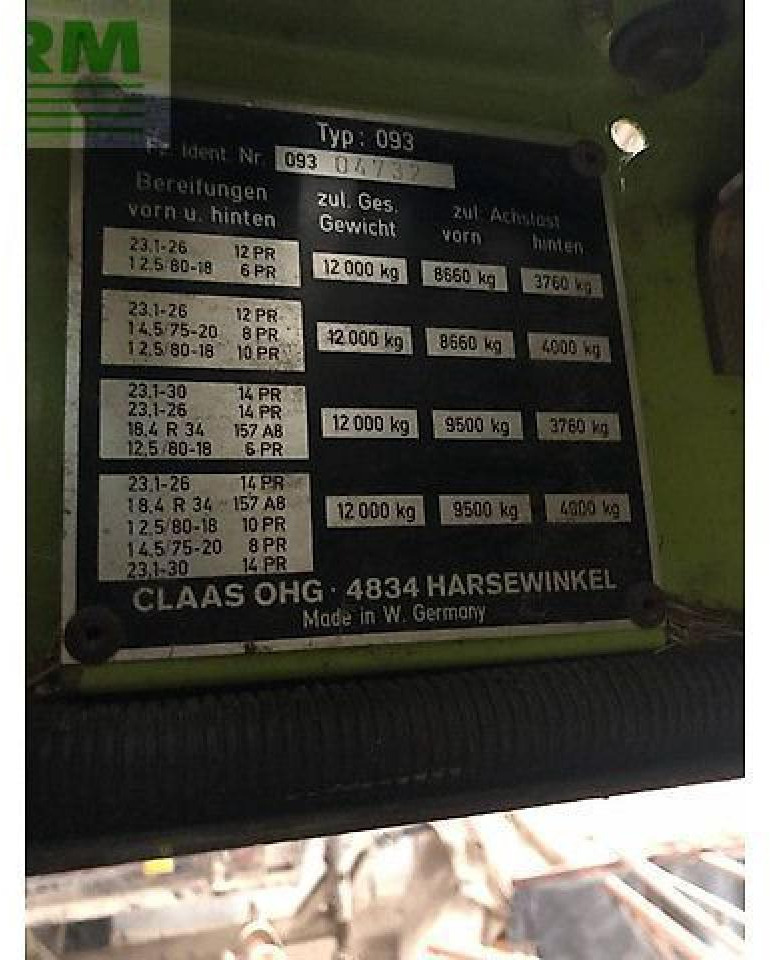 Combină de recoltat cereale CLAAS dominator 98 sl maxi: Foto 21