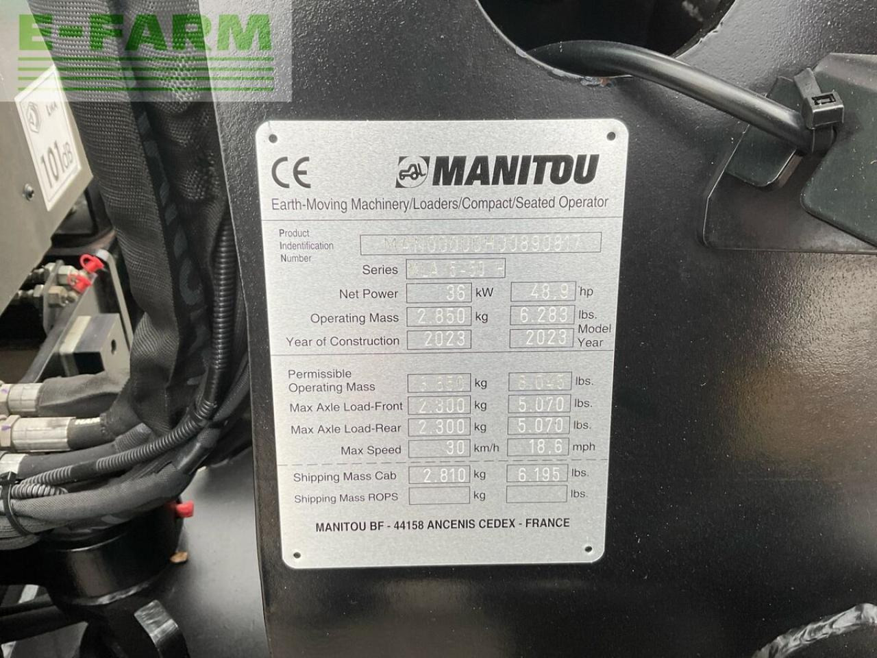 Mini excavator Manitou mla 5-50 h: Foto 13