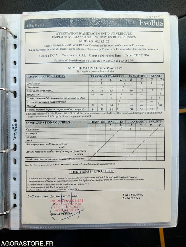 MERCEDES INTOURO N°093379 - Autobuz școlar: Foto 3 MERCEDES INTOURO N°093379 - Autobuz școlar: Foto 3