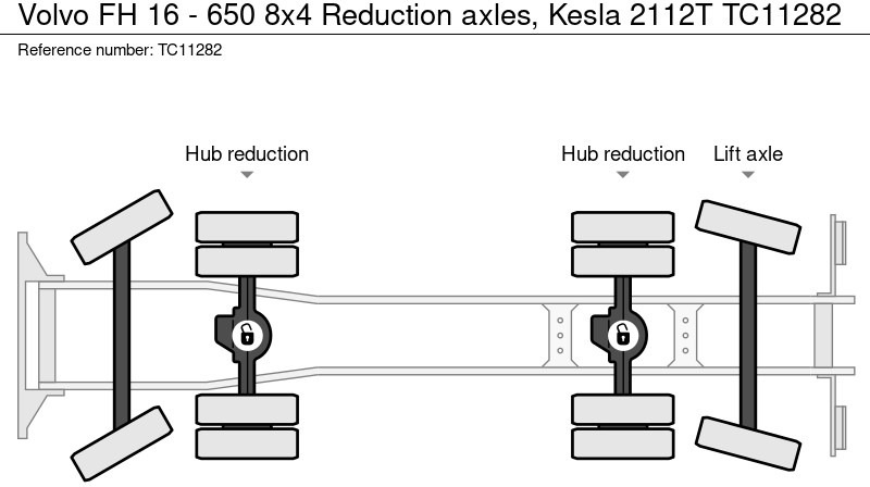 Volvo FH 16 - 650 8x4 Reductie assen, Kesla 2112T - Camion platformă, Camion cu macara: Foto 2 Volvo FH 16 - 650 8x4 Reductie assen, Kesla 2112T - Camion platformă, Camion cu macara: Foto 2