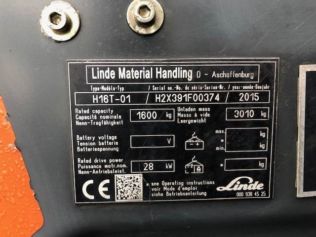 Linde H16T-01 - Stivuitor GPL: Foto 3 Linde H16T-01 - Stivuitor GPL: Foto 3