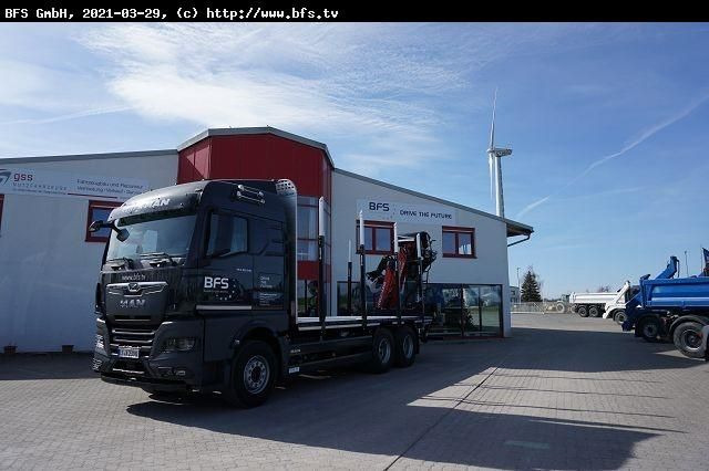 MAN TGX (TG3) 26.510 6x4 BL TG3, Plateau Aufbau - Camion forestier: Foto 1 MAN TGX (TG3) 26.510 6x4 BL TG3, Plateau Aufbau - Camion forestier: Foto 1