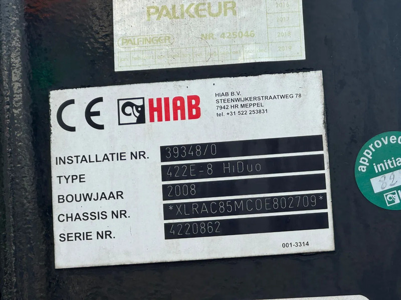 Camion platformă, Camion cu macara DAF CF 85.360 8x2 + HIAB 422E8 REMOTE CONTROLE: Foto 10 Camion platformă, Camion cu macara DAF CF 85.360 8x2 + HIAB 422E8 REMOTE CONTROLE: Foto 10