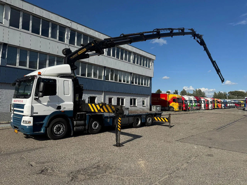 DAF CF 85.410 8X2 EURO 5 PALFINGER PK60002 + FLY JIB + REMOTE + TWISTLOCKS - Camion cu macara: Foto 1 DAF CF 85.410 8X2 EURO 5 PALFINGER PK60002 + FLY JIB + REMOTE + TWISTLOCKS - Camion cu macara: Foto 1