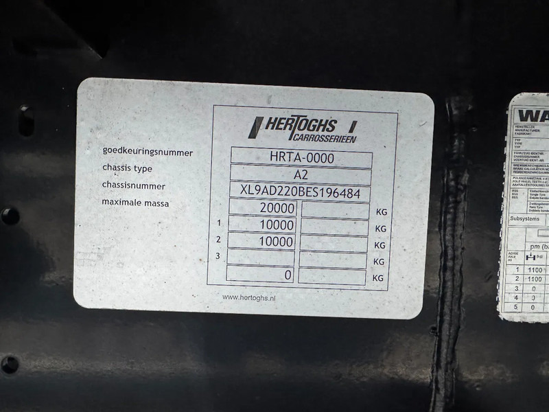 Hertoghs AC2 BPW AXLE SLIDING ROOF - Remorcă cu prelată: Foto 5 Hertoghs AC2 BPW AXLE SLIDING ROOF - Remorcă cu prelată: Foto 5