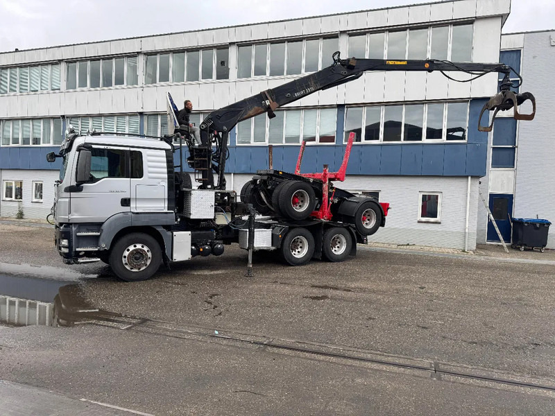 MAN TGS 33.480 6X4 + HIAB 251S.82 + TRAILER 2 AXLE KRAEMER - Camion forestier, Camion cu macara: Foto 2 MAN TGS 33.480 6X4 + HIAB 251S.82 + TRAILER 2 AXLE KRAEMER - Camion forestier, Camion cu macara: Foto 2
